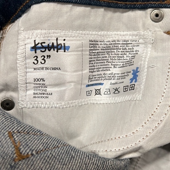 Ksubi Chitch Real Deal Dark Wash Tapered Jeans Size 33 - Picture 8 of 9